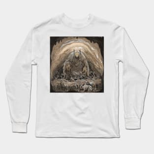 Cave Troll illustration by John Bauer Long Sleeve T-Shirt